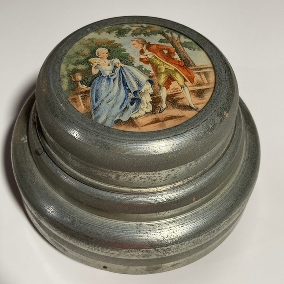 Accessories Vintage Metal Powder Puff Music Box Poshmark